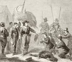 Oliver Cromwell Suppressing a Leveller Mutiny in the Army, 1649, from 